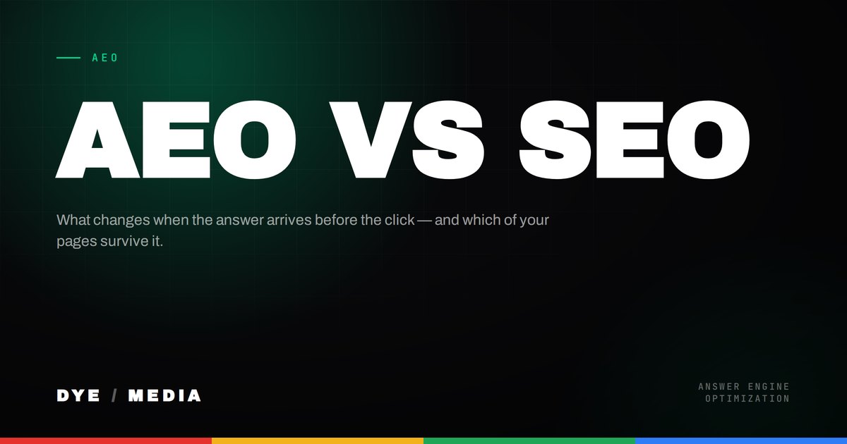 AEO vs SEO: What Actually Changes, and What Doesn't