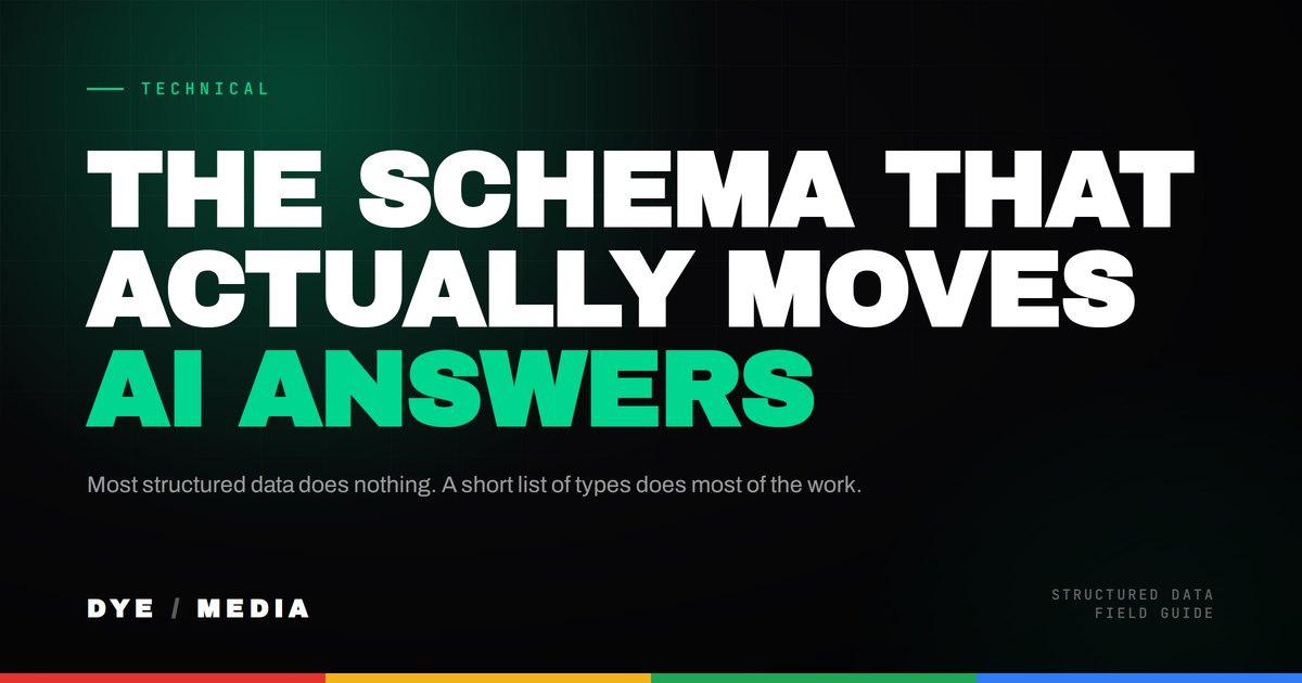 The Schema Markup That Actually Affects AI Answers